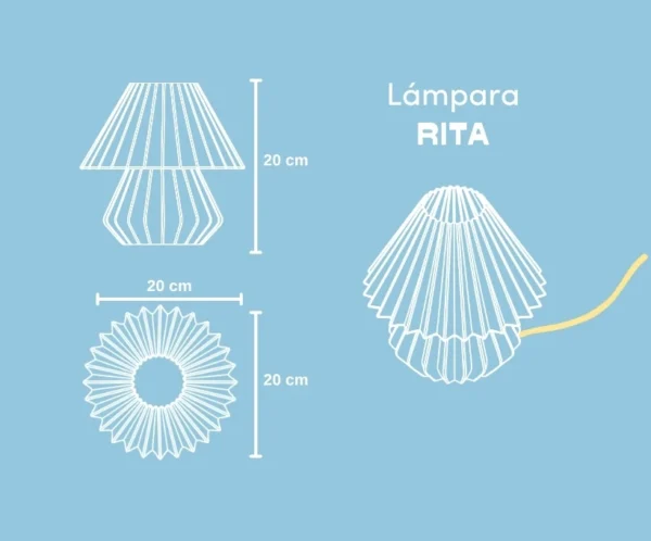 Lámpara Rita - Medidas Lámpara Rita