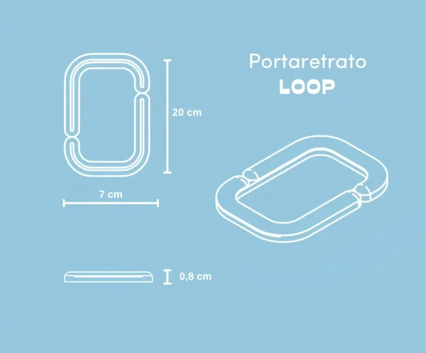 Portarretrato Imantado Loop
