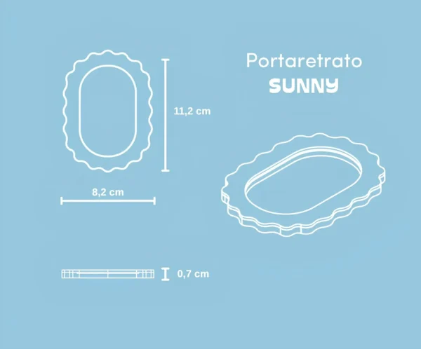 Portarretrato Imantado Sunny - Medidas Portarretrato Imantado Sunny